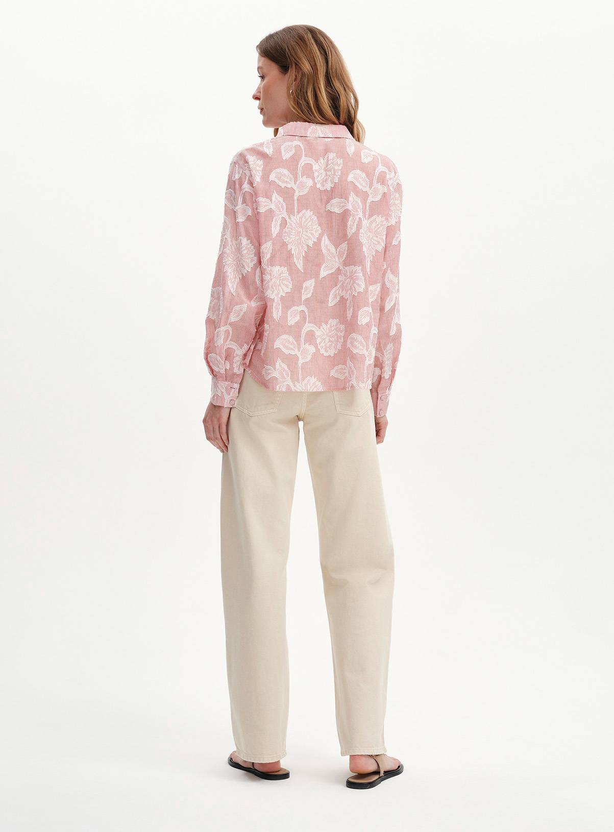 FINERY Heidi Floral Stripe Collared Blouse 20 - Image 6